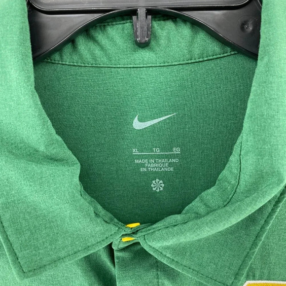 Nike Polo Shirt Men's Sz XL Green Sta. Mesa Football Collared Embroidered Logo - Picture 9 of 10